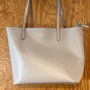 kate spade Light Gray Tote Bag